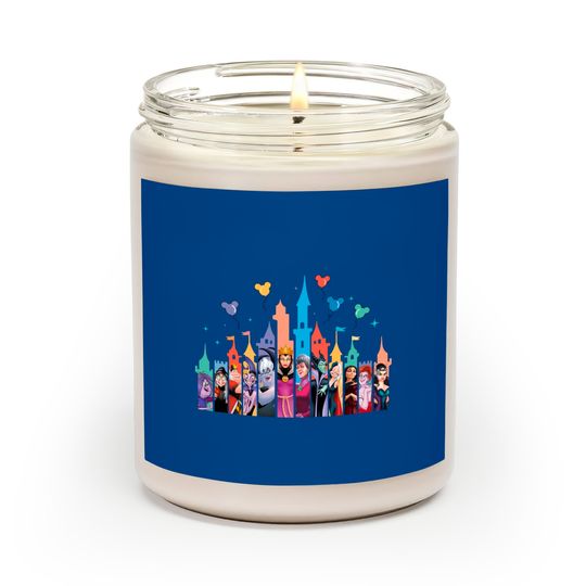 Disney Villain Castle Scented Candles, Disney Scented Candles, Maleficent Ursula Evil Queen Scented Candles