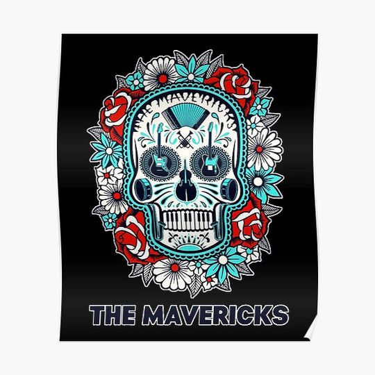 The Mavericks Band Logo 02 Hingt Quality Exselna Country Music Premium Matte Vertical Poster
