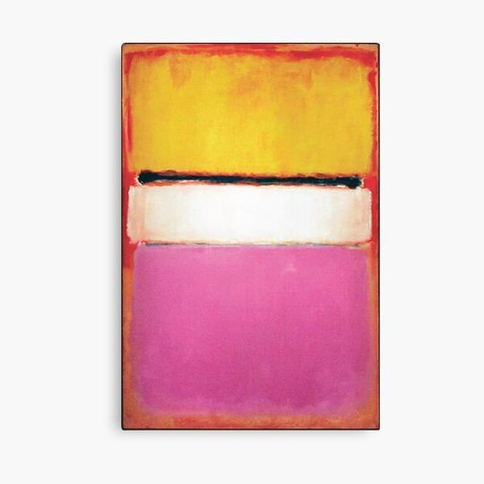 Mark Rothko | White Center (Yellow, Pink and Lavender on Rose) Canvas