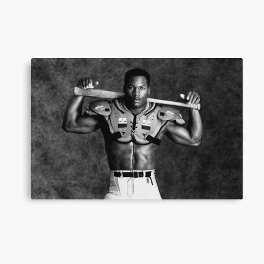 Bo Jackson Art Print  - Two Sport Dominance Canvas