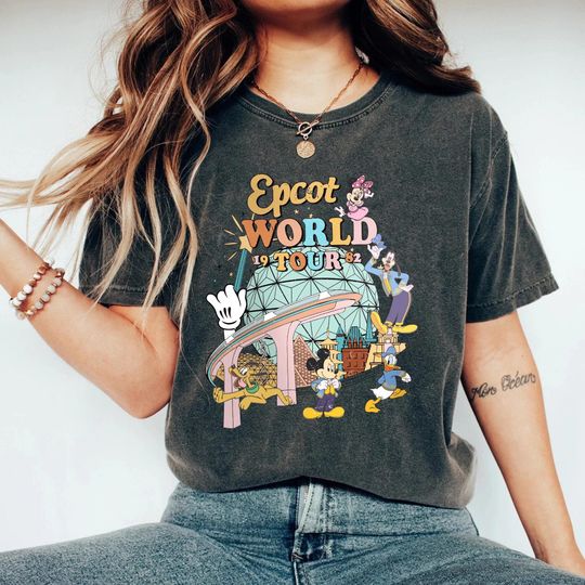 Disney Epcot World Tour 1982  Shirt, Disney Trip Family Shirt, Disney Group Shirt, Retro Disneyworld Shirt