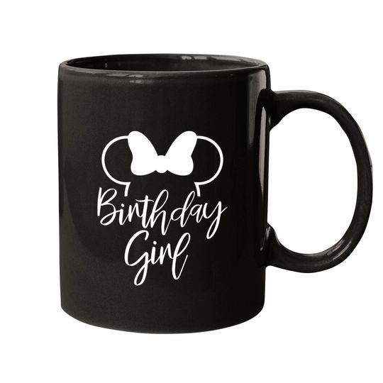 Disney Birthday Girl Mugs, Minnie Mouse Birthday Girl Mugs, Disneyland Birthday