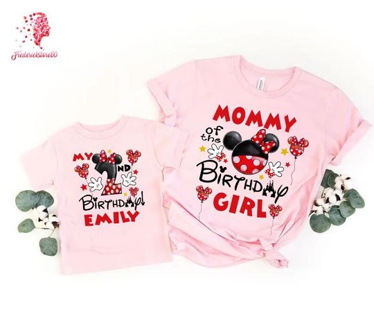 Minnie Mickey Birthday Shirt, Disney Birthday Shirts, Disney Birthday Family Matching shirts, Disney Birthday Boy/Girl