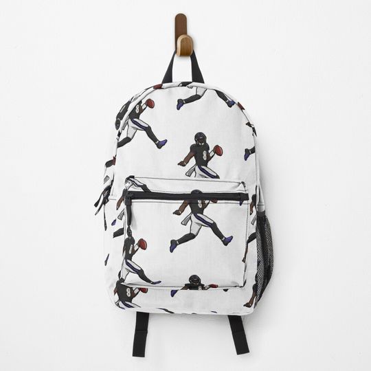 Lamar Jackson Running Touch Down- Perfect Gift Backpack