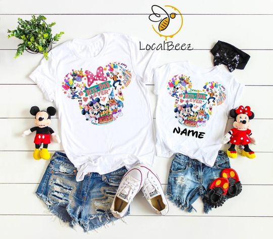 Disney Birthday Trip 2023 Shirts, Disney Birthday Squad  Shirts, Minnie/Mickey shirts