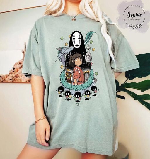 Spirited Away, Ghibli Shirt, Hayao Miyazaki, Studio Ghibli Gift, Totoro Shirt