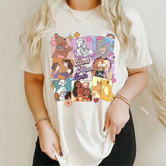 Retro Disney Best Mom Ever Shirt, Disney Mommy and Me Shirt, Happy Mother's Day Celebration,Disney Mom 2023 Shirts, Minnie Best Mom Ever