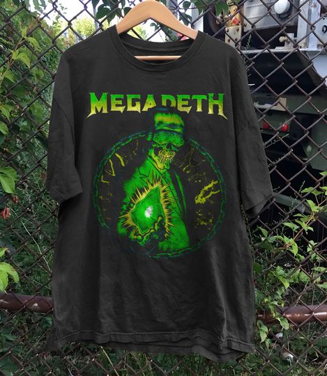 Retro 90s Megadeth Band Tee, Vintage Megadeth Band Shirt