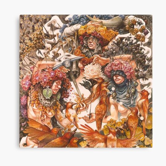 Discover Baroness: Gold & Gray Canvas