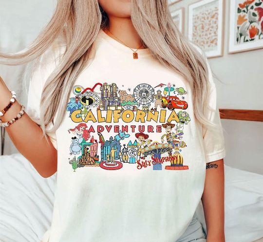 Discover Vintage Disney California Adventure Shirt, Disneyland California Shirt