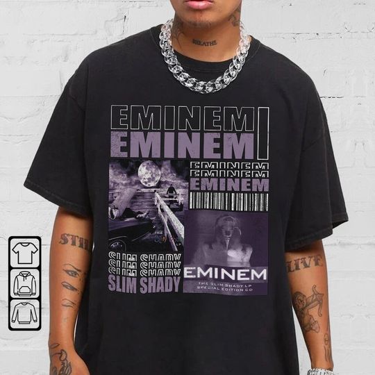 Eminem The Slim Shady LP Shirt, Slim Shady Style Hip Hop 90s Vintage Retro Graphic Tee
