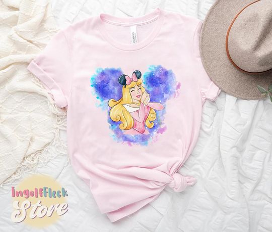Disney Belle Shirt, Belle Princess Shirt, Watercolor Princess Shirt
