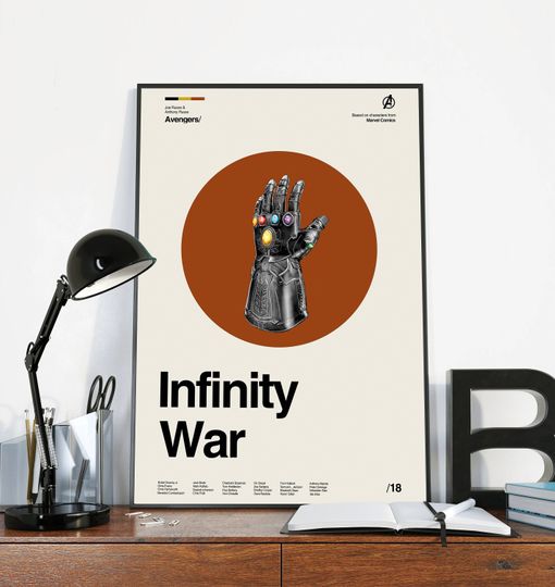 INFINITY WAR Poster - Marvel - Minimalist Poster