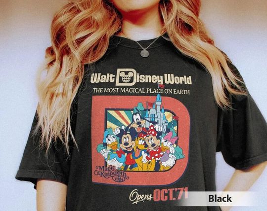Disney Epcot Shirt, Vintage Epcot 1982 Tee, Vintage Disney Merch, Mickey And Friends Shirt