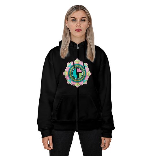 Disco Biscuits Spring Blossom Unisex Pullover Zip Hoodies