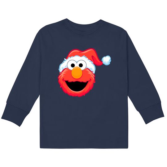 Merry Christmas Elmo Kids Long Sleeve T-Shirts