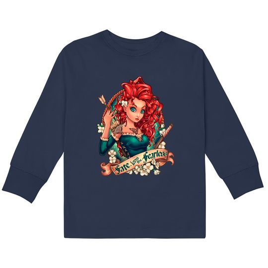 Disney Merida Kids Long Sleeve T-Shirts, Brave Kids Long Sleeve T-Shirts, Disney Princess Kids Long Sleeve T-Shirts