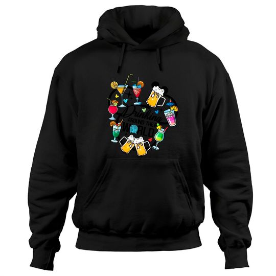 Drinking Around The World, Snacking around the world, Epcot Disney Hoodies, Disney Family Hoodies, Disney Trip Hoodies