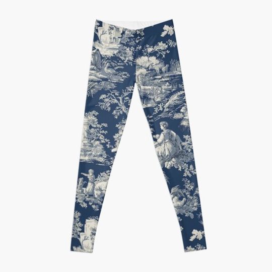 Toile de jouy Blue Leggings