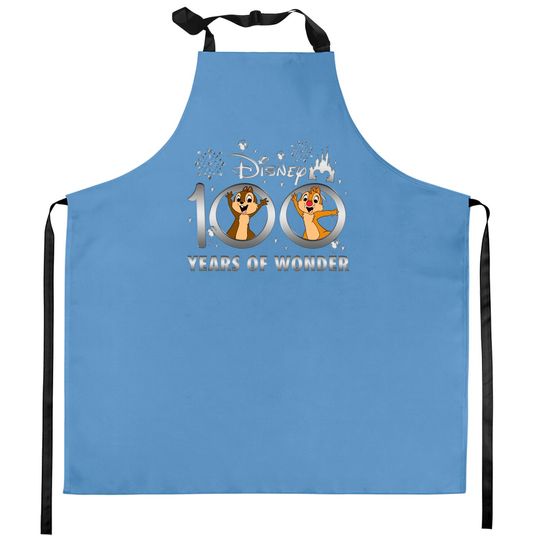 Chip And Dale Kitchen Aprons,Disney 100 Years of Wonder Kitchen Aprons,Disney Vacation Kitchen Aprons