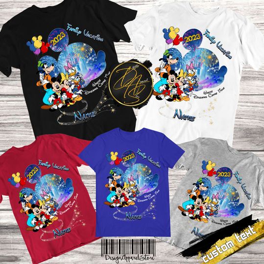 Disney Vacation Shirt Disney Trip Family Disney T-Shirts Mickey Mouse Family Shirts Disney Custom Shirts