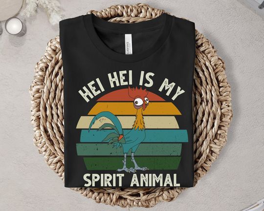 Hei Hei Is My Spirit Animal Shirt Vintage Retro Disney Moana Shirt