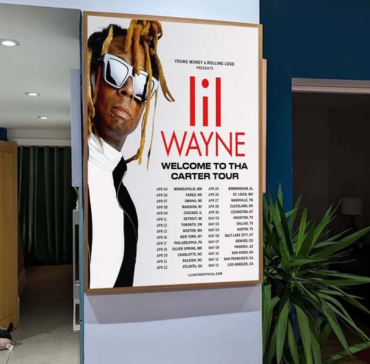 Lil Wayne the North America Tour 2023 Poster