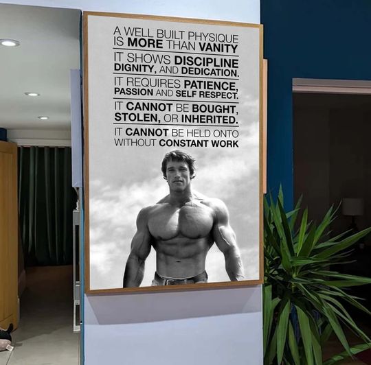 Arnold Schwarzenegger Gym Poster
