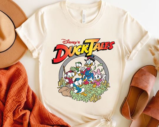 Disney Retro 90s Funny DuckTales Money Group Shirt