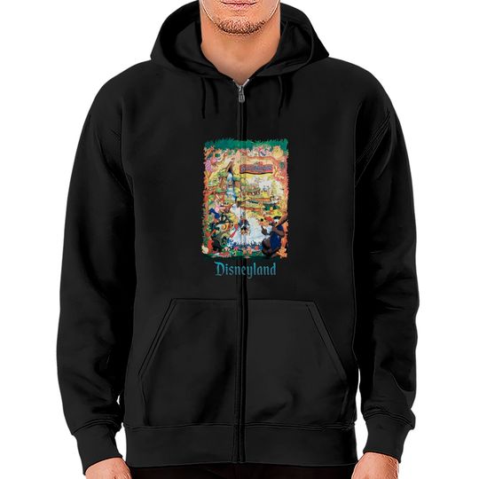 Retro Disneyland Splash Mountain | Disney Characters Splash Mountain Zip Hoodies