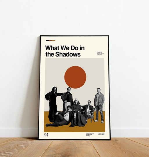 What We Do In The Shadows Poster - Retro Movie Poster