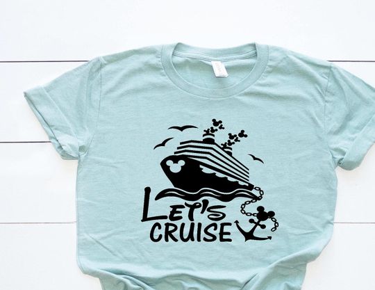 Let's Cruise Mickey Shirt | Mickey Disney Cruise Shirt | Disney Trip | Disney Vacation Shirt