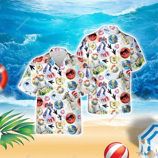 Universal Studios Hawaiian Shirt, Disney Trip Shirt, Disney Castle Shirt