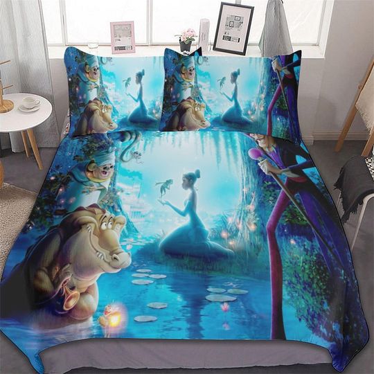 Disney The Princess and the Frog Duvet Cover Pillow Cover Bedding Set