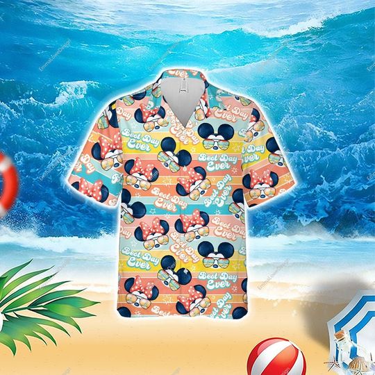 Disney Best Day Ever Hawaiian Shirt, Best Day Ever Button Up Shirt