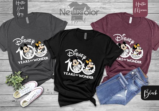 Discover Disney '100 Years Of Wonder' 100th Anniversary Disneyland Shirt, Disney 100 Aniversary Shirt