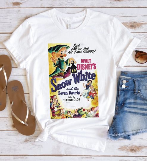 Disney Snow White and Seven Dwarfs Shirts,, Snow White Shirt, Snow White Princess Shirt