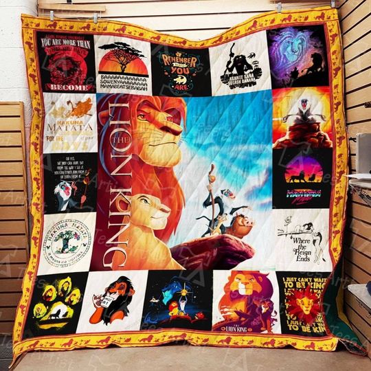Disney Lion King Fleece Blanket, Lion King Mufasa Nala Timon Rafiki Pumbaa Blanket