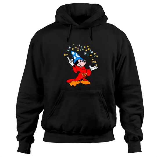 Retro Disney Fantasia Sorcerer Mickey Mouse Magic Wizard Hoodies, Magic Kingdom WDW Hoodies