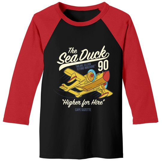 Disney Talespin The Sea Duck Show Baseball Tees