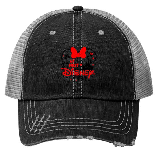 My First Disney Trip Minnie Mouse - Disney Trip Trucker Hats