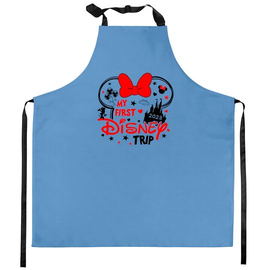 My First Disney Trip Minnie Mouse - Disney Trip Kitchen Aprons