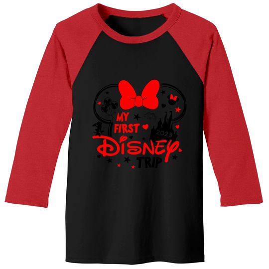 My First Disney Trip Minnie Mouse - Disney Trip Baseball Tees