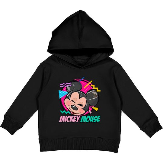 Comfort Colors Retro Mickey Mouse Kids Pullover Hoodies, Retro 90s Disney Mickey Kids Pullover Hoodies