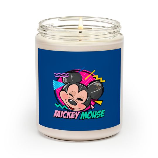 Comfort Colors Retro Mickey Mouse Scented Candles, Retro 90s Disney Mickey Scented Candles