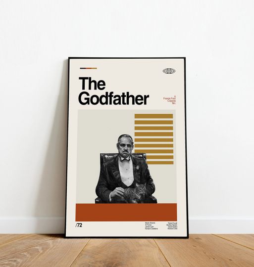 The Godfather Poster - Retro Movie Poster