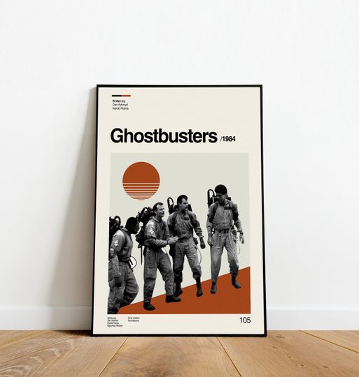 GHOSTBUSTERS - Giclee Art - Retro Movie Poster