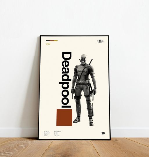 DEADPOOL Movie Poster - Retro Movie Poster