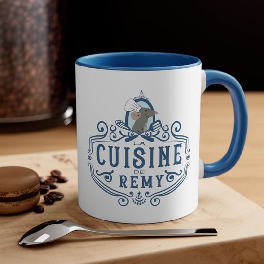 Ratatouille Mug, Disney Mugs, La Cuisine de Remy Mug, Chef Remy Mug, French Ratatouille Mug