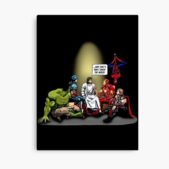 And That's How I Saved The World Jesus Gifts For Fans, For Men and Women, Gift Christmas Day Canvas